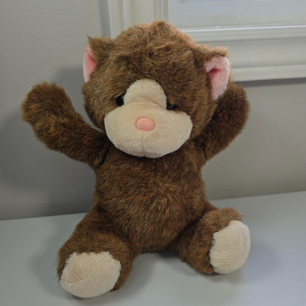 Vintage Mattel Emotions Plush Bear Brown 1986 Retro Toy Stuffed Animal